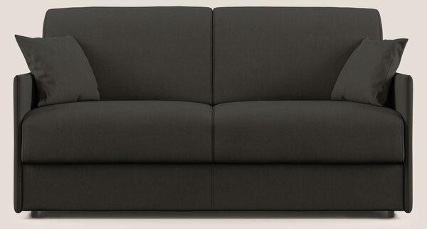 Evans Divano letto in morbido tessuto impermeabile T02 nero