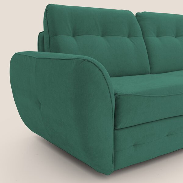 Zeus Divano letto scandinavo con schienale alto in tessuto impermeabil