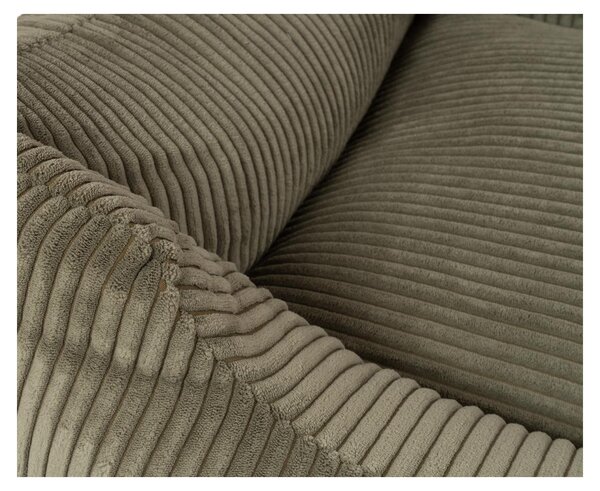 Cuccia per cani Knuffelwuff in velluto a coste con carattere intrecciato a mano Olivia M-L 85 x 63cm Khaki
