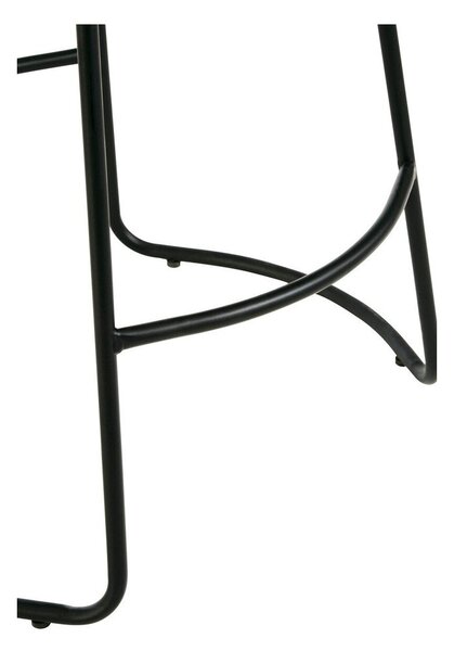 Sedia da bar nera/marrone imbottito (altezza della seduta 64 cm) Brixton – Premier Housewares