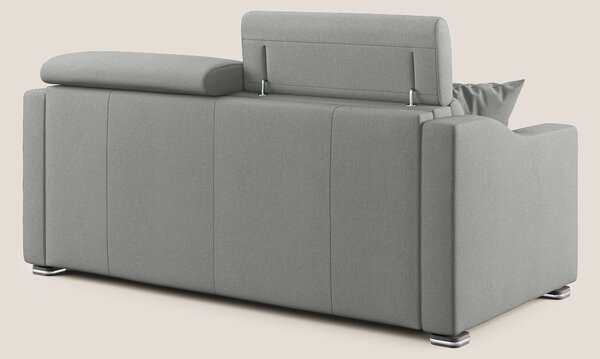 Amber divano letto matrimoniale in tessuto smacchiabile T05 grigio