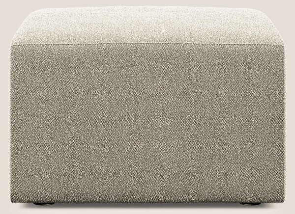 Nettuno modulo pouf in morbido tessuto bouclè T07 beige