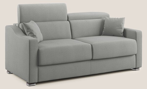 Amber divano letto matrimoniale in tessuto smacchiabile T05 grigio