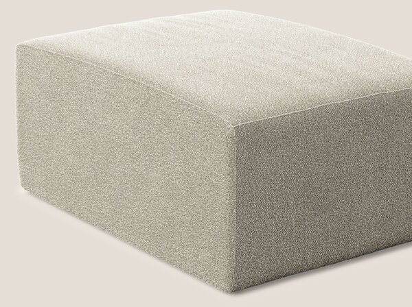 Nettuno modulo pouf in morbido tessuto bouclè T07 beige