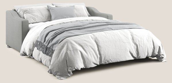 Amber divano letto matrimoniale in tessuto smacchiabile T05 grigio