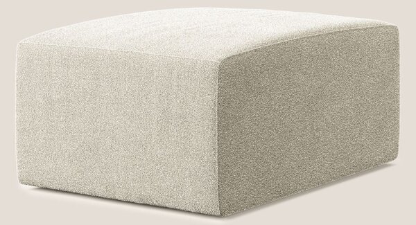 Nettuno modulo pouf in morbido tessuto bouclè T07 beige