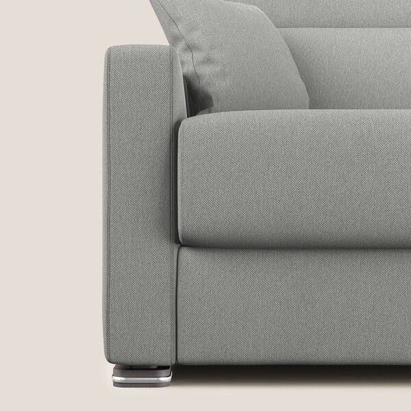 Amber divano letto matrimoniale in tessuto smacchiabile T05 grigio
