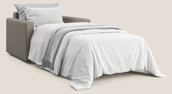Chris poltrona letto in tessuto impermeabile T13 tortora
