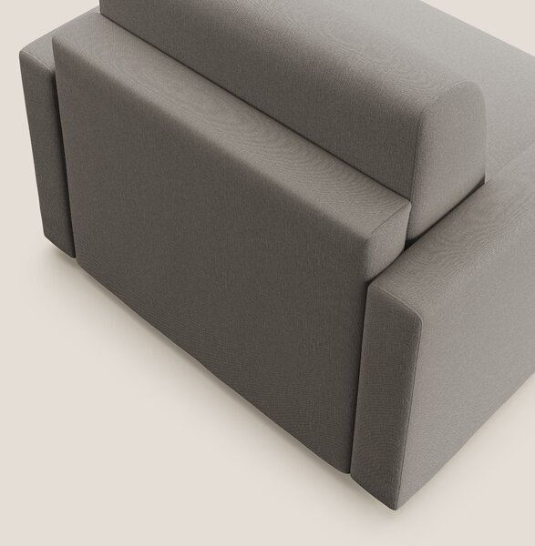 Chris poltrona letto in tessuto impermeabile T13 tortora