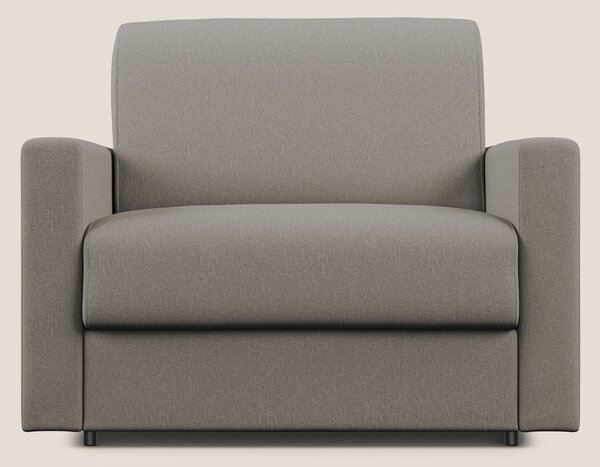 Chris poltrona letto in tessuto impermeabile T13 tortora