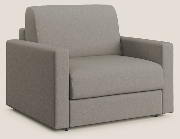 Chris poltrona letto in tessuto impermeabile T13 tortora