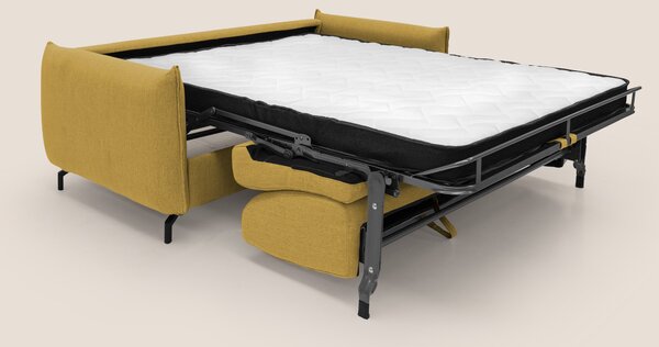 Scarlet divano letto in tessuto misto cotone impermeabile T19 giallo
