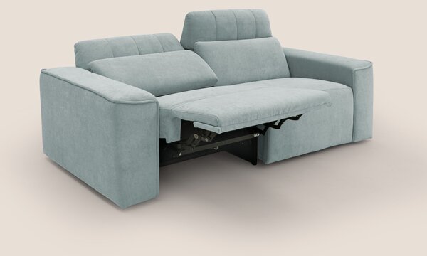 Clark Divano modulare con opzione relax elettrico in tessuto smacchiab