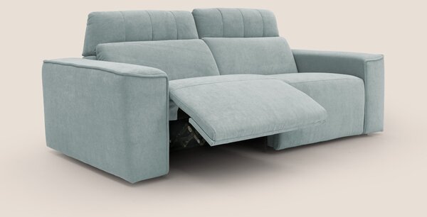 Clark Divano modulare con opzione relax elettrico in tessuto smacchiab