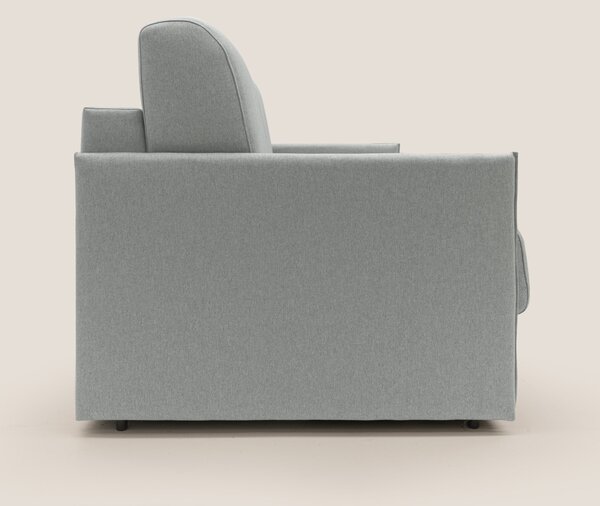 Evans Divano letto matrimoniale in tessuto impermeabile T13 grigio