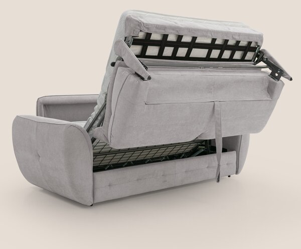 Zeus Divano letto scandinavo con schienale alto in tessuto impermeabil
