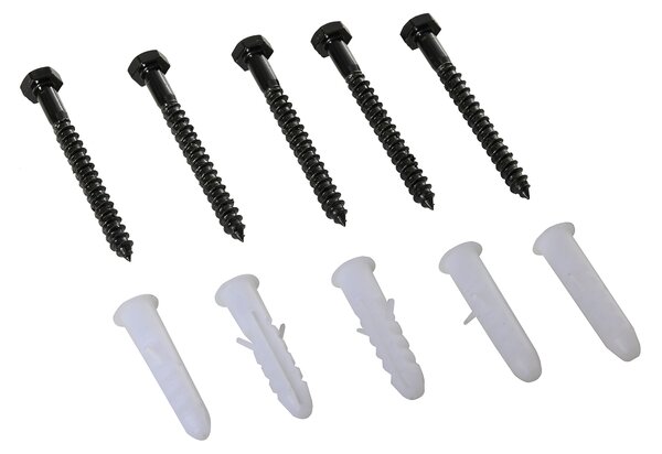 HOMCOM Kit Completo di Porta Scorrevole 200 cm, Sistema con Guida a Pavimento, Binario, Rulli e Ferramenta in Acciaio al Carbonio, per Doppia Porta Scorrevole | Aosom Italy