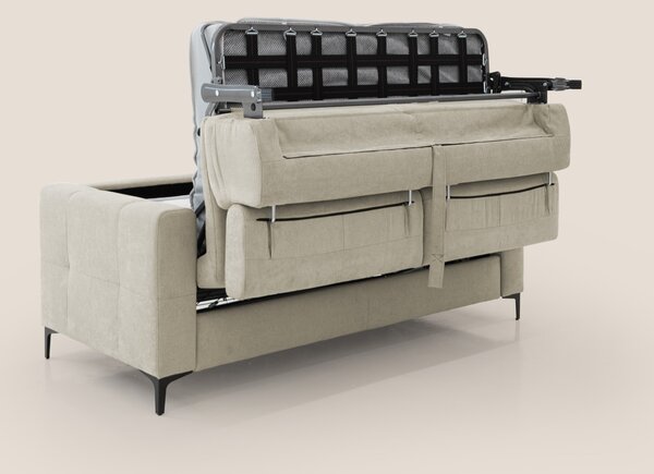 Gardenia divano letto materasso alto 18 cm con poggiatesta reclinabili