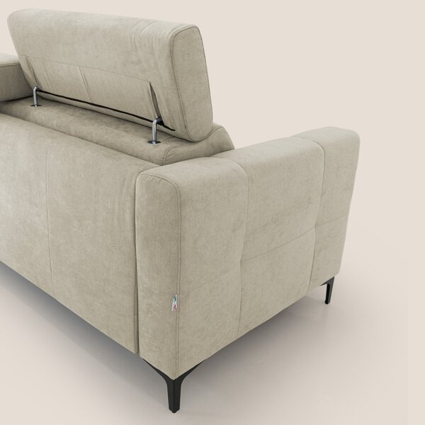 Gardenia divano letto materasso alto 18 cm con poggiatesta reclinabili