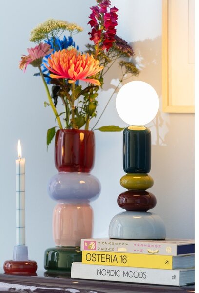 Lampada da tavolo in ceramica (altezza totale 34 cm) Burano – Leitmotiv