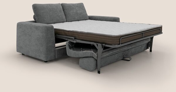 Freia Divano letto minimal materasso h15 cm con morbidi schienali in t