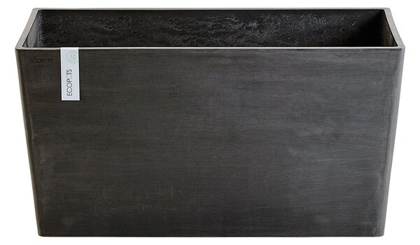 Vaso Paris ECOPOTS in composito colore grigio scuro H 40.5 cm, L 80 x P 38 cm
