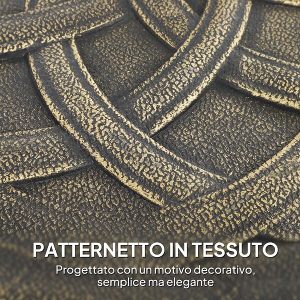 VivaGarden Base per Ombrellone in Resina da 20 kg Rotonda con Ruote e Freni 54,5x40,5h cm colore Bronzo