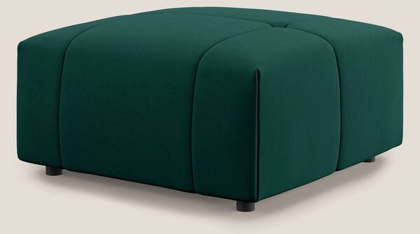 Giotto pouf in morbida microfibra effetto velluto impermeabile idrorep