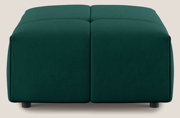 Giotto pouf in morbida microfibra effetto velluto impermeabile idrorep