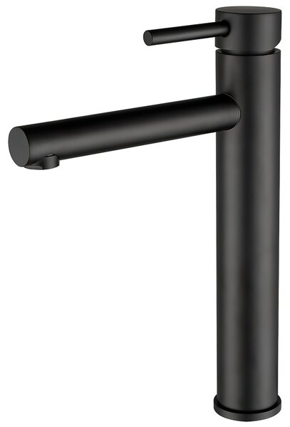 Miscelatore monocomando nero opaco per lavabo
