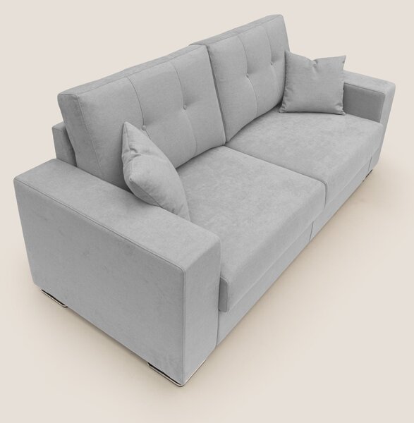 Giove divano in morbido tessuto impermeabile T02 grigio chiaro