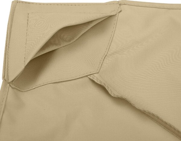VivaGarden Copertura Gazebo 3x3 m a 2 Livelli Resistente ai Raggi UV colore Beige