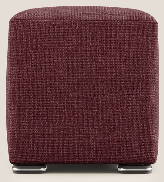 Cube pouf in morbido tessuto impermeabile ad intreccio melangiato T06