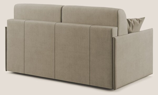 Evans Divano letto in morbido tessuto impermeabile T02 beige