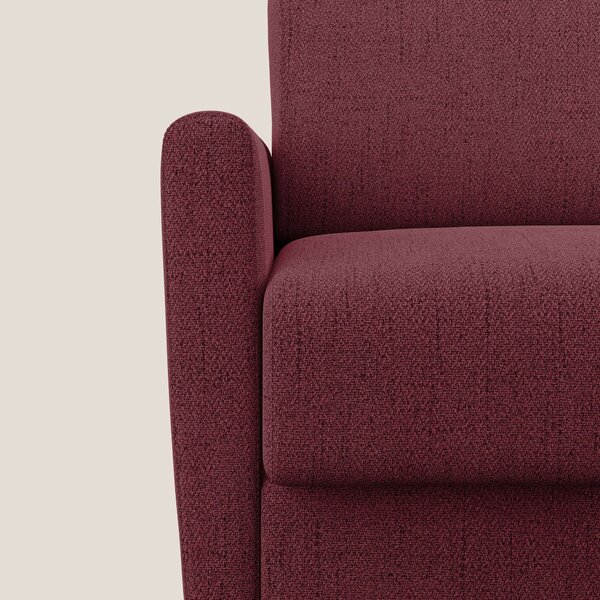 Edgar poltrona letto in tessuto felis impermeabile T03 rosso