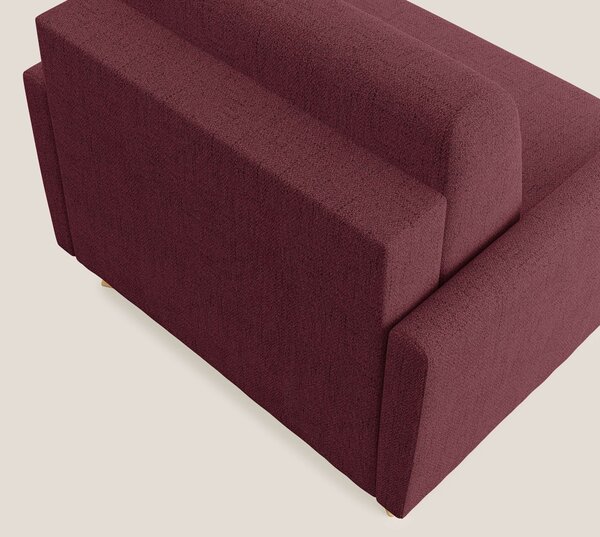 Edgar poltrona letto in tessuto felis impermeabile T03 rosso