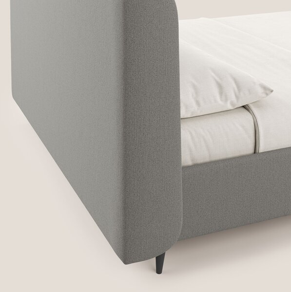 Nadine letto contenitore di design e comfort Italiano in tessuto imper