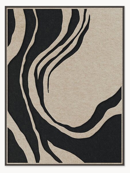Arte da parete acustica Sacred Silence con cornice in legno