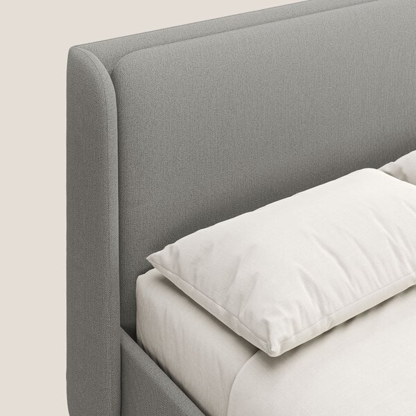 Nadine letto contenitore di design e comfort Italiano in tessuto imper