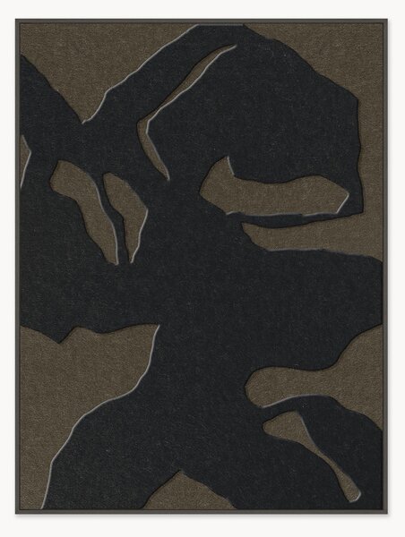 Arte da parete acustica Silent Shadows con cornice in legno