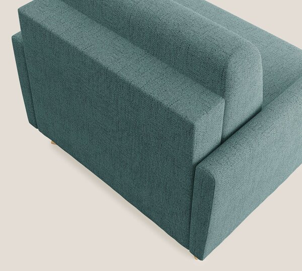 Edgar poltrona letto in tessuto felis impermeabile T03 verde acqua