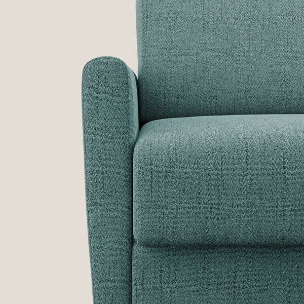 Edgar poltrona letto in tessuto felis impermeabile T03 verde acqua
