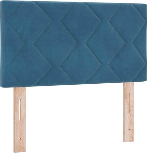 Testiera Blu Scuro 80 cm Velluto
