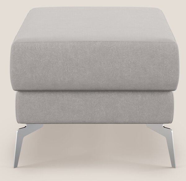 Star Pouf con piedini alti in microfibra impermeabile T11 grigio chiar
