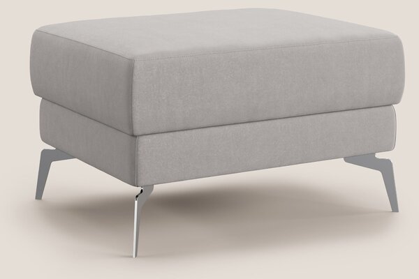 Star Pouf con piedini alti in microfibra impermeabile T11 grigio chiar