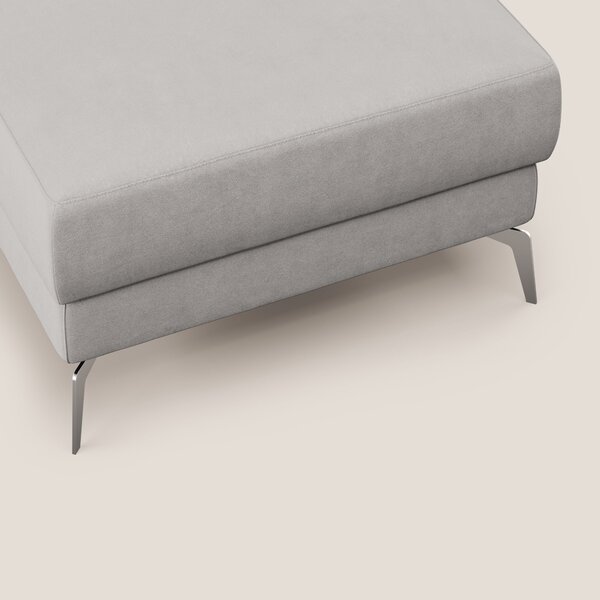 Star Pouf con piedini alti in microfibra impermeabile T11 grigio chiar