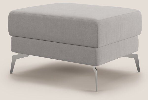 Star Pouf con piedini alti in microfibra impermeabile T11 grigio chiar