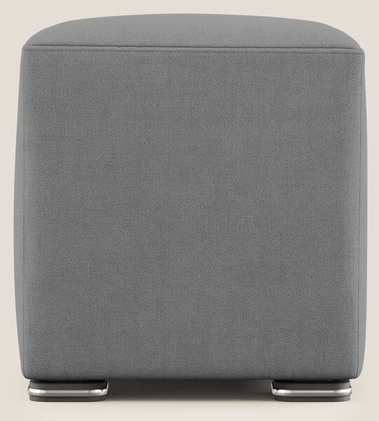 Cube pouf in tessuto morbido impermeabile T02 grigio