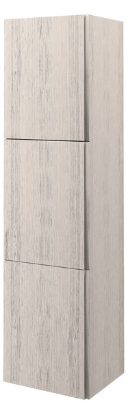 Colonna per mobile bagno 3 ante L 45 x P 38 x H 170 cm rovere sbiancato