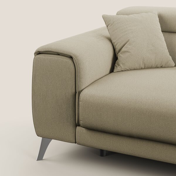 Fusion divano con sedute allungabili in tessuto smacchiabile T05 camme